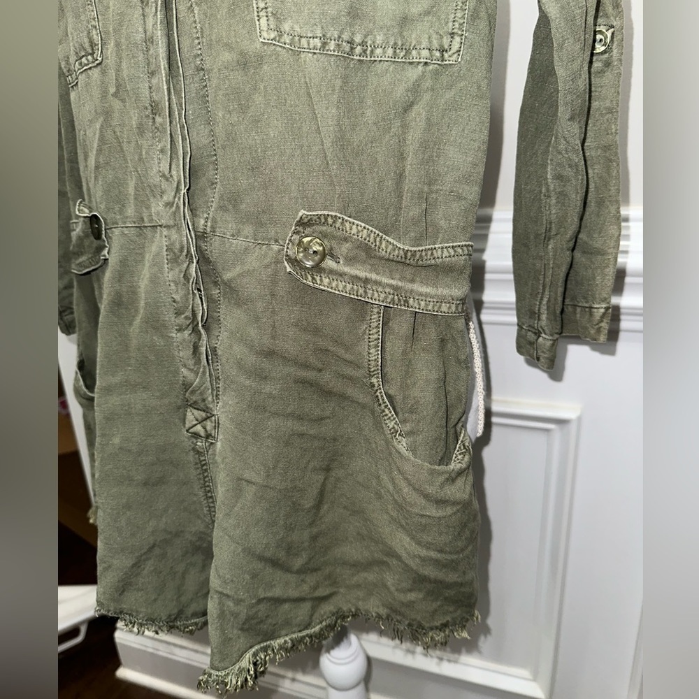 Young Fabulous & Broke River Raw Edge Cadet Green Romper sz L - Picture 11 of 16